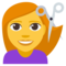 Person Getting Haircut emoji on Emojione